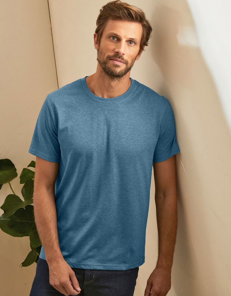 Tee-shirt col rond manches courtes - lot de 3 (CH AZUR + tilleul + vert) Tee-shirt col rond manches courtes - lot de 3 (CH AZUR + tilleul + vert)