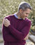 Pull col rond 80% laine (bordeaux)