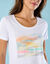 T-shirt Spécial Petites, manches courtes imprimé placé (blanc)