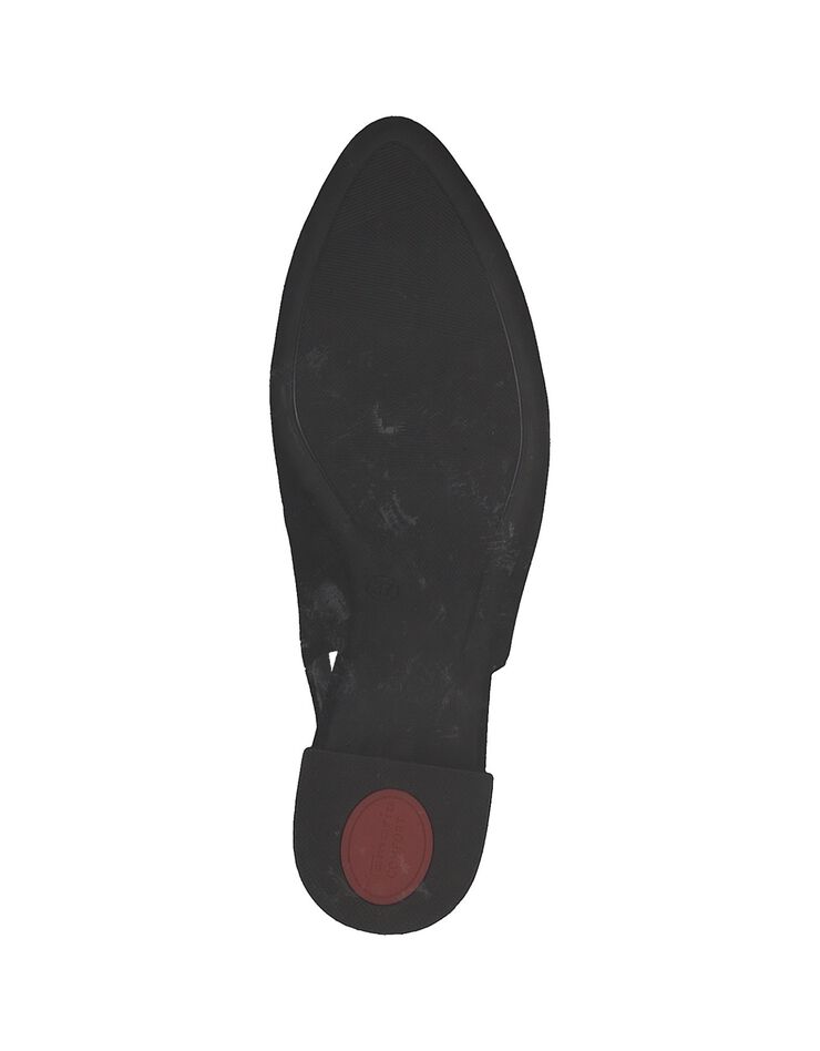 Escarpins dessus cuir - largeur confort (noir)