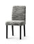 Housse microfibre bi-extensible imprim&eacute; vagues sp&eacute;ciale chaise (gris)