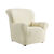 Housse gaufrée bi-extensible canapé fauteuil accoudoirs (beige)