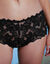 Culotte haute dentelle unie Arum (noir)