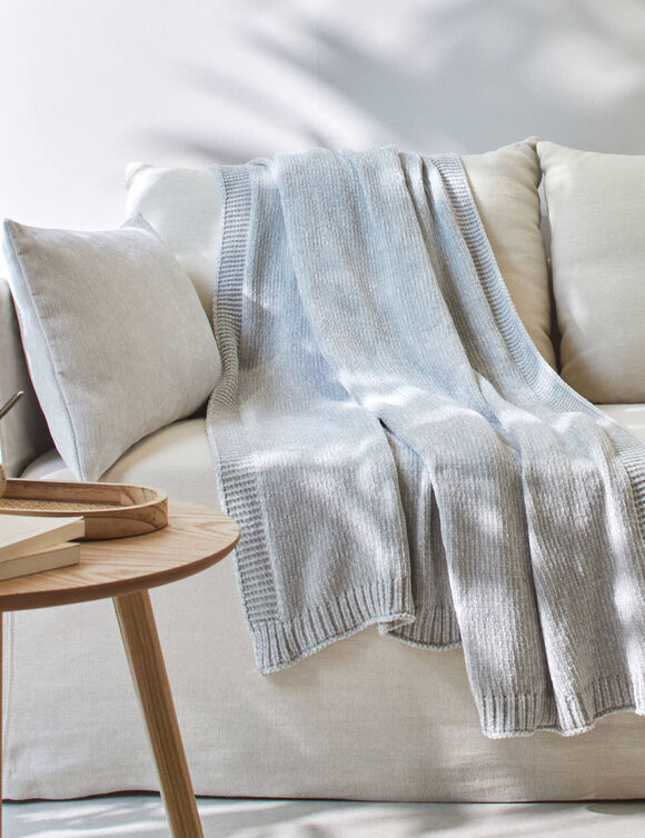 Plaid chenille (gris)