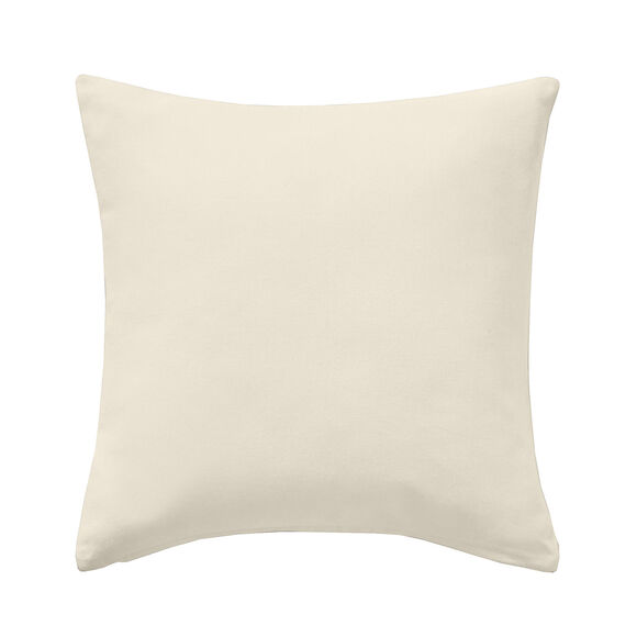 Housse de coussin unie bachette - lot de 2 (écru)