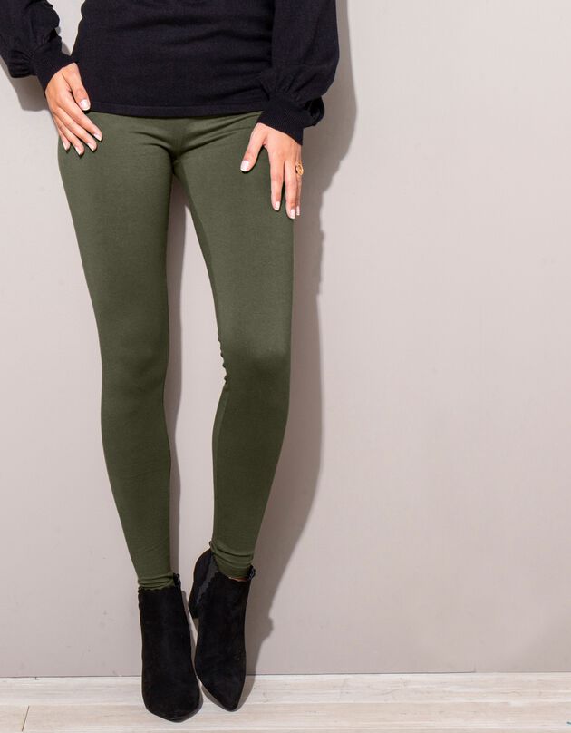 Legging taille élastiquée - lot de 2 (kaki / noir)