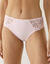 Culotte microfibre et tulle brodé Sienne - lot de 2 (blanc + poudre)