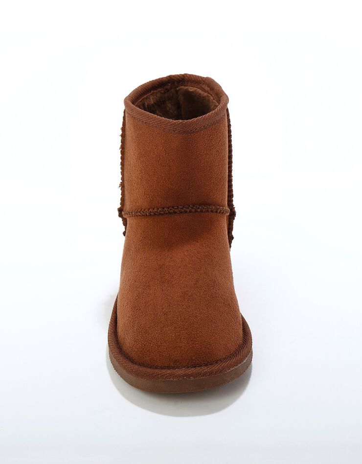 Bottes fourrées plates - noir (chocolat)