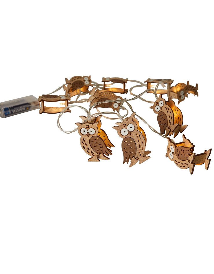 Guirlande lumineuse chouettes à leds (bois) Guirlande lumineuse chouettes à leds (bois)