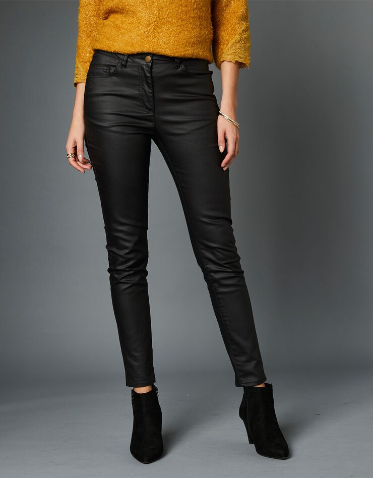 Pantalon enduit fuselé (noir) Pantalon enduit fuselé (noir)