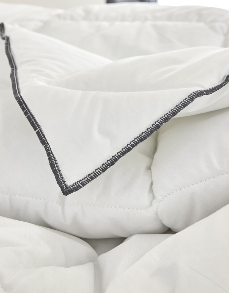 EDONA Couette confort 400 g/m² piquage serré fabriquée en France, collection "Intemporelle" (blanc)