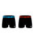 Boxer Umbro bicolore coton stretch - lot de 2 (orange + bleu)