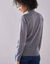 Pull col montant, laine d'agneau (gris chiné)