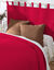 T&ecirc;te de lit unie coton style boutis Cassandre (cerise)