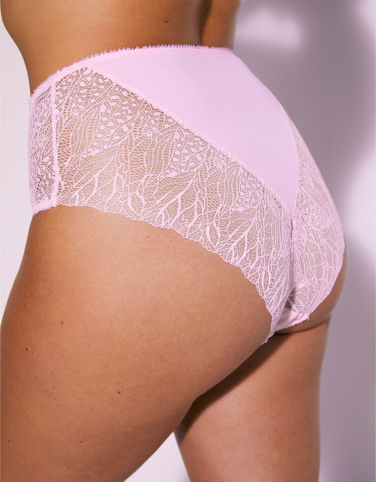 Culotte haute microfibre et dentelle stretch Mogo - Lot de 2 (poudre) Culotte haute microfibre et dentelle stretch Mogo - Lot de 2 (poudre)