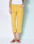 Pantacourt droit stretch (safran)