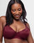 Soutien-gorge coton stretch Origins shimmers -  avec armatures (prune)