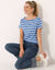 T-shirt marinière manches courtes (bleu / blanc)