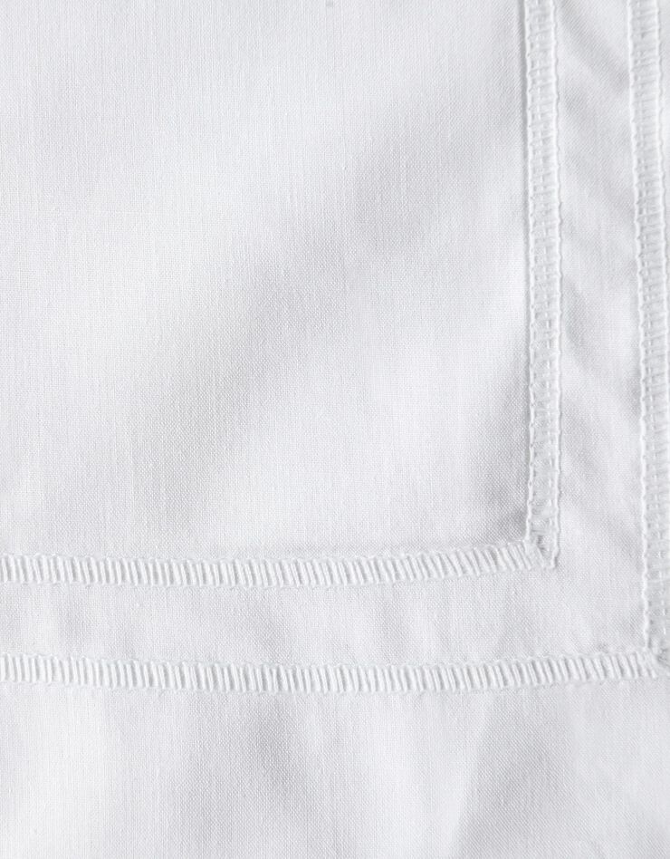 Linge de lit uni percale (blanc)