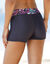 Short de bain ceinture imprimée Kalibo (noir / rose)