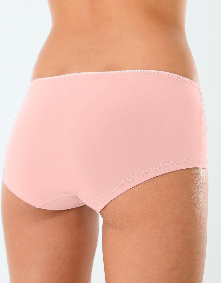 Shorty imprimé « motifs bouquet » en coton – Lot de 4 assortis (beige / corail) Shorty imprimé « motifs bouquet » en coton – Lot de 4 assortis (beige / corail)