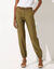 Pantalon cargo, bas de jambe élastiqué (kaki)
