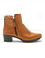 Boots zipp&eacute;es semelle et largeur confort (marron)