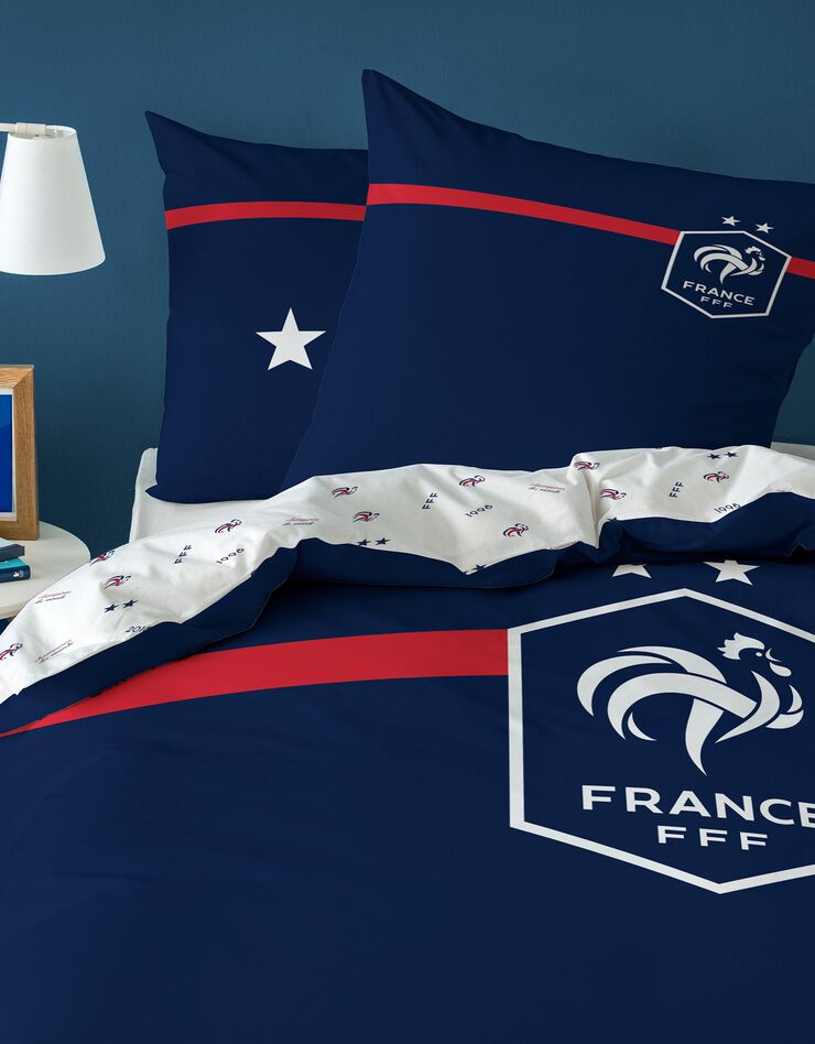 Parure de lit FFF Challenge - coton (bleu)