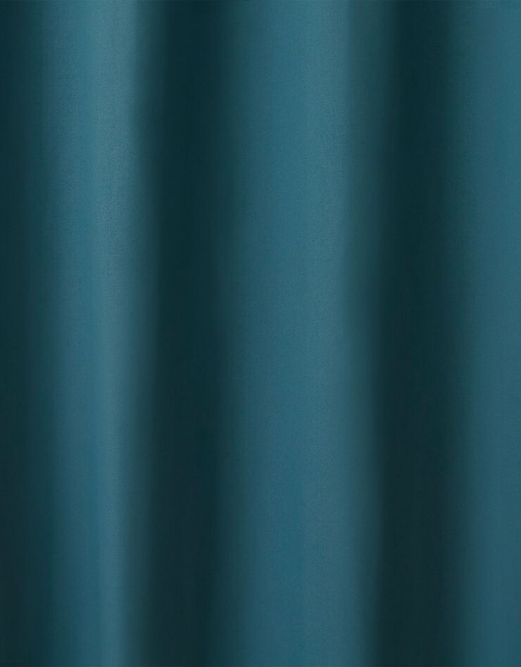 Rideau occultant bachette uni (bleu)