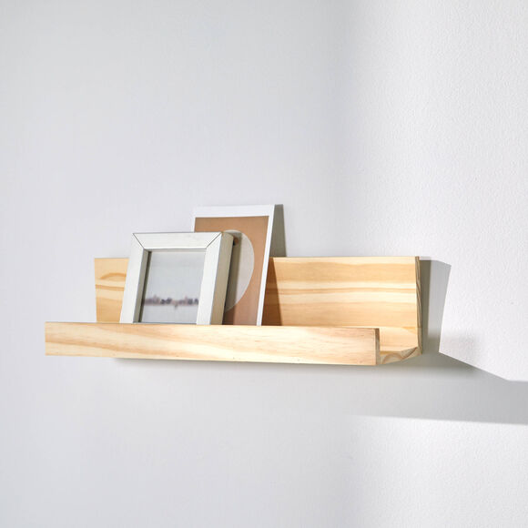 Étagère-cimaises en pin  (bois)