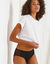 Slip pour fuites urinaires en coton biologique (**) lavable - flux abondant (noir)