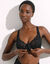 Soutien-gorge dentelle ouverture devant - avec armatures (noir)