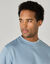 Sweat molleton col rond (bleu gris&eacute;)