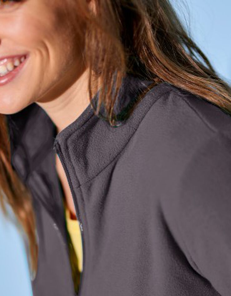Veste polaire zippée manches longues (anthracite) Veste polaire zippée manches longues (anthracite)