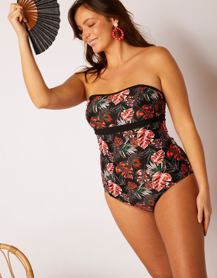 Maillot de bain 1 pièce Caonao (noir / kaki) Maillot de bain 1 pièce Caonao (noir / kaki)
