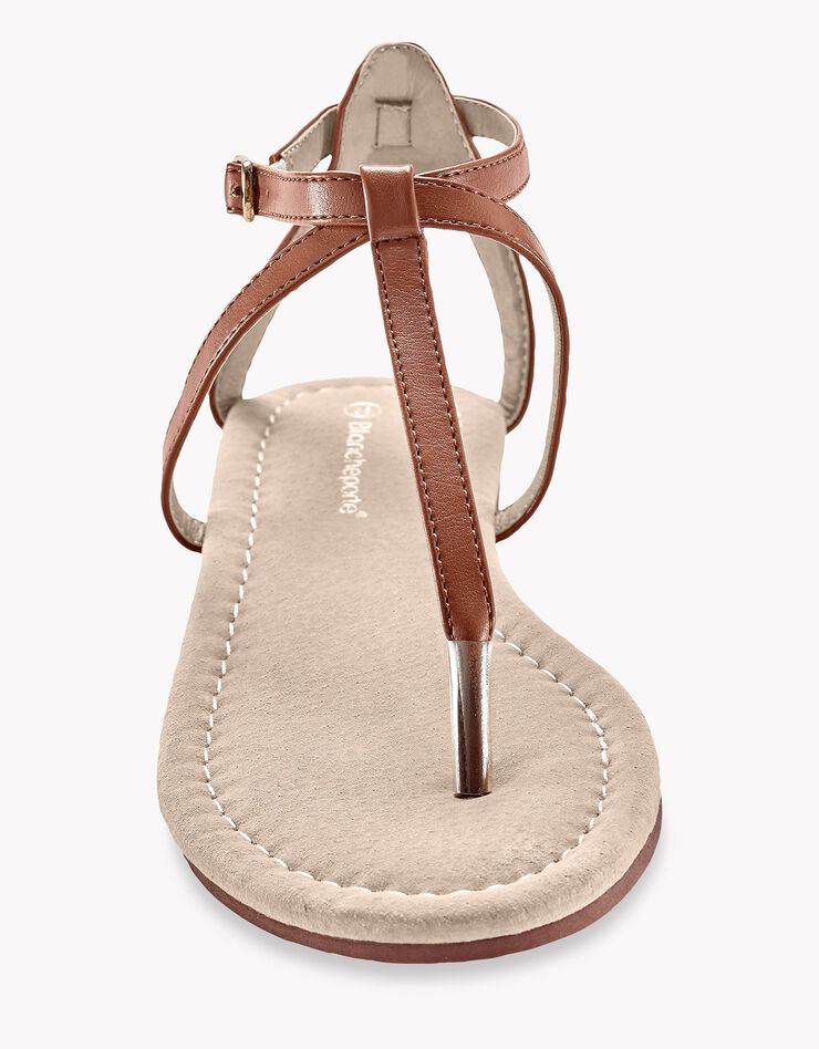 Sandales entredoigt - marron (marron) Sandales entredoigt - marron (marron)