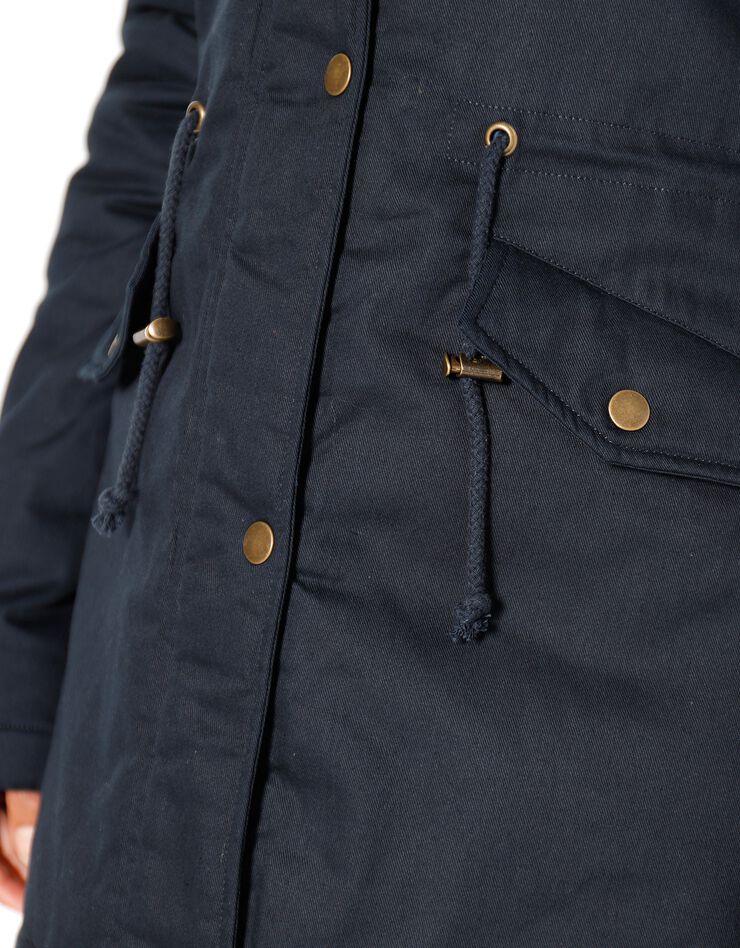 Parka déperlante doublée maille polaire (marine) Parka déperlante doublée maille polaire (marine)