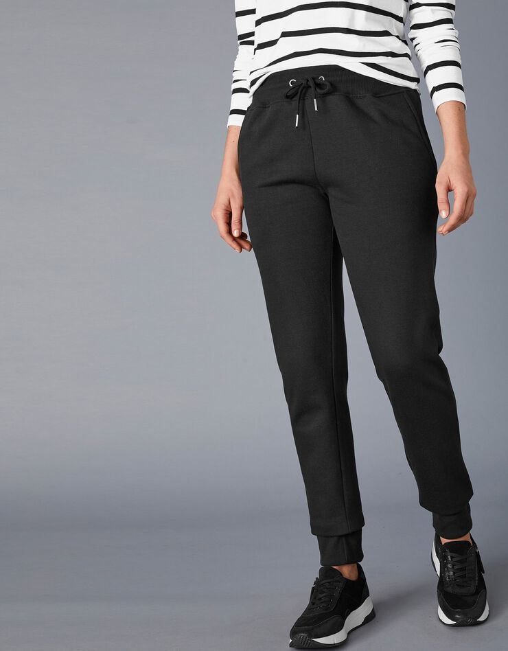 Pantalon jogging en molleton gratté (noir) Pantalon jogging en molleton gratté (noir)