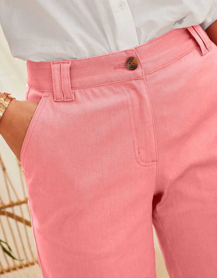 Bermuda short uni stretch (corail clair) Bermuda short uni stretch (corail clair)
