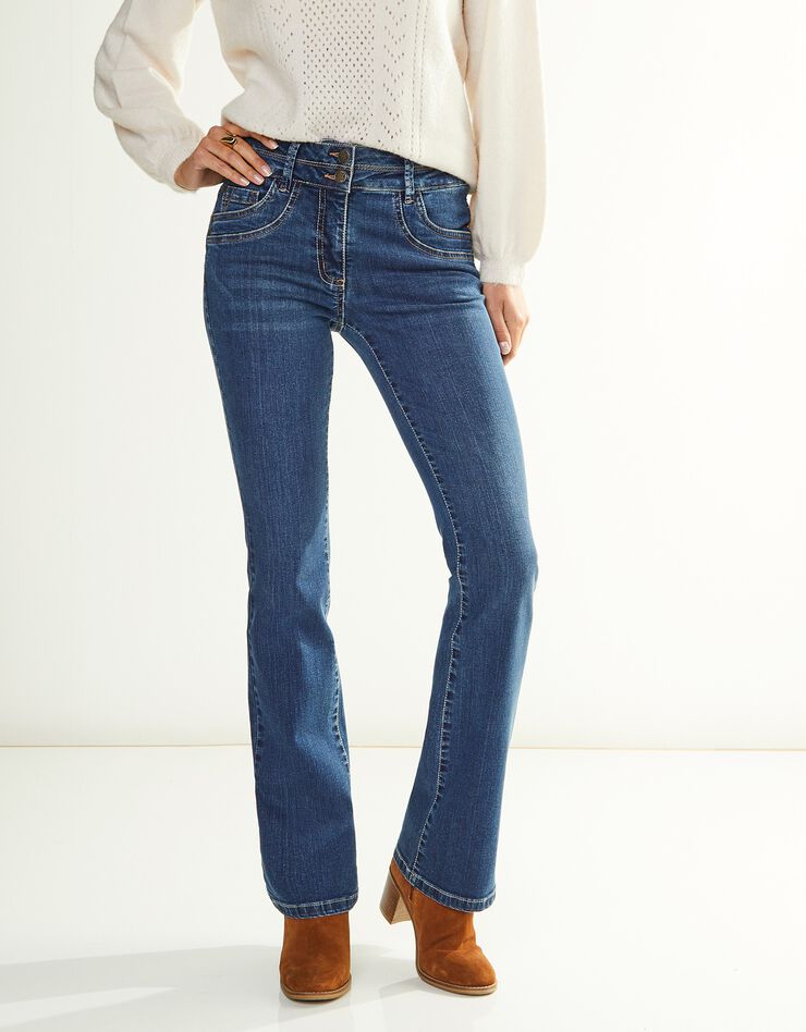 Jean délavé coupe bootcut stretch (stone) Jean délavé coupe bootcut stretch (stone)