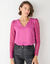 Blouse décolleté festonné dos, manches dentelle (violine grisé)