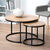 Tables basses gigogne STOCKIES, lot de 2 (naturel)