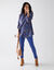 Jegging grande stature - taille élastiquée ultra confort (bleu)