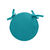Coussin d'assise uni rond bachette (bleu canard)