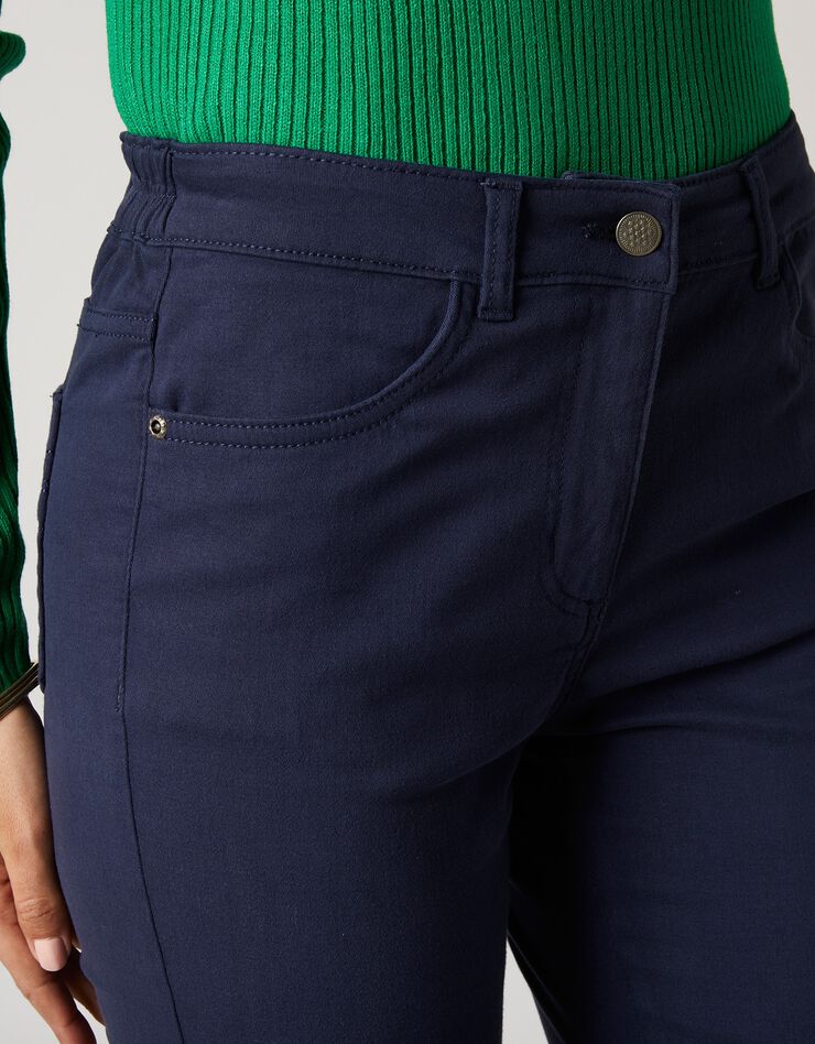 Pantalon droit, twill stretch (marine) Pantalon droit, twill stretch (marine)