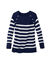 Pull marinière manches longues rayé (marine / écru)