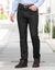 Jean droit 100% coton élastiqué côtés - entrej. 72 cm (black)