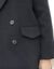 Manteau mi-long à col tailleur, boutonnage croisé (noir)