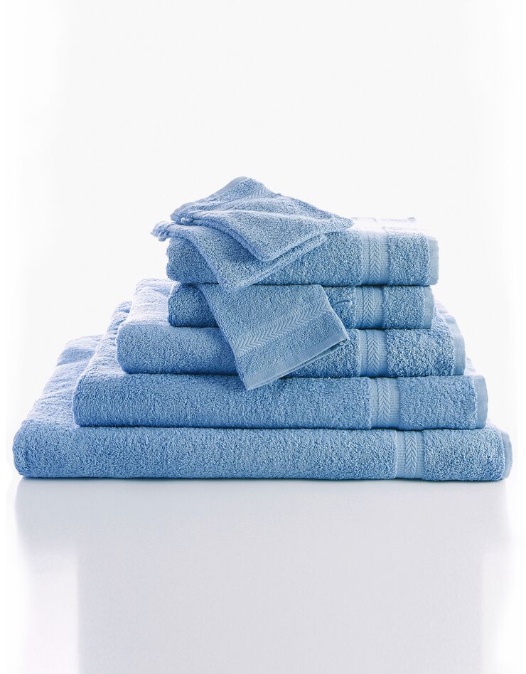 Eponge unie 420 g/m2 confort moelleux (bleu jean)