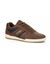 Baskets homme biais contrast&eacute;s Arlo (marron / marine)